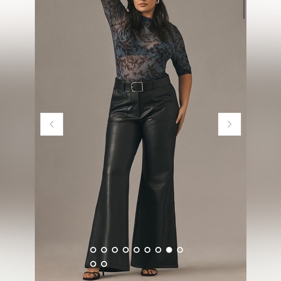 Maeve AnthropologieThe Naomi Wide-Leg Flare Pants size 12 - Picture 5 of 15